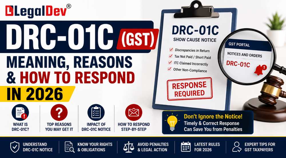 DRC-01C (GST) Meaning, Reasons & How to Respond in 2026